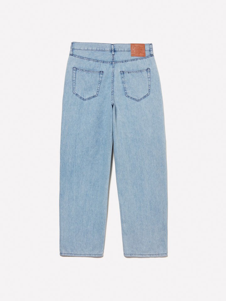 Jeans chiaro relaxed fit - jeans larghi da uomo - Azzurro | Sisley image number 7